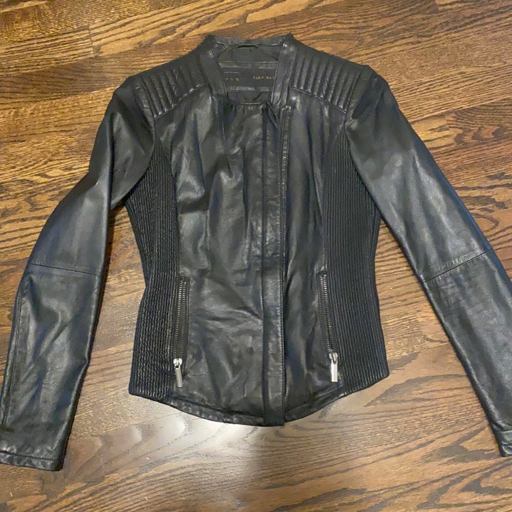 Zara leather jacket